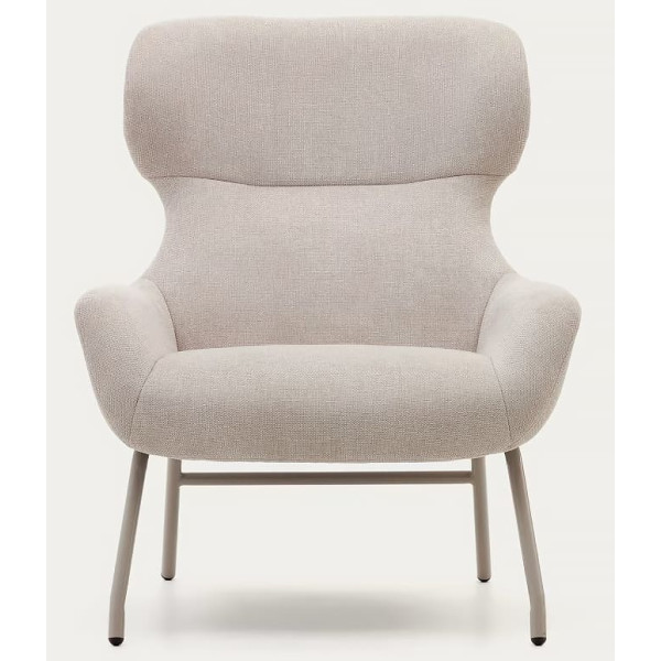 Крісло з підставкою для ніг La Forma BELINA S0900030BF12 Бежевий тканина синель-5