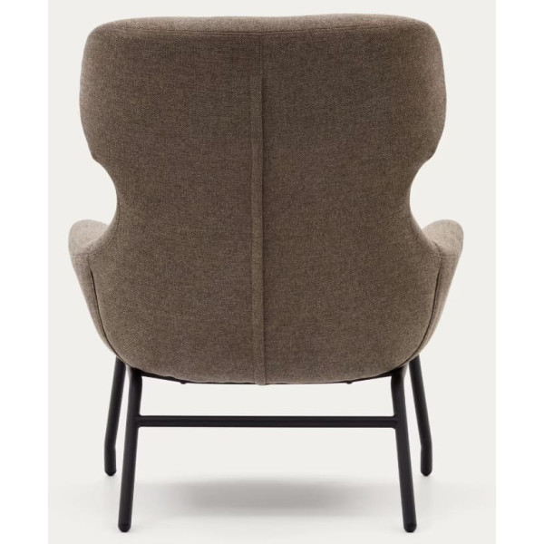 Кресло с подставкой для ног La Forma BELINA S0900003BF11 Светло-коричневый ткань синель-7