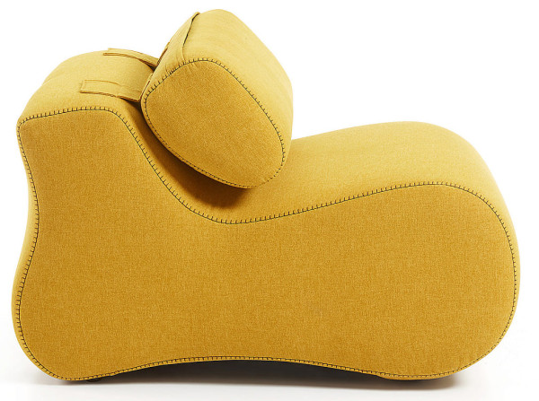 Крісло La Forma CLUB Жовте S442VA81-2