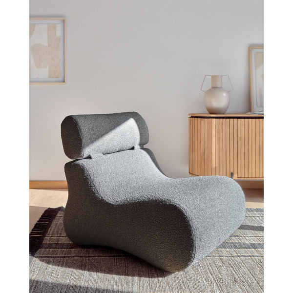 Крісло La Forma Club S442J01 Чорний букле-1