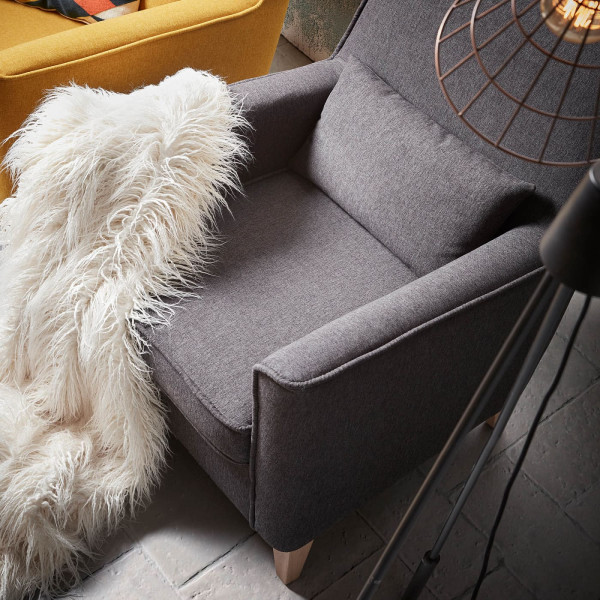 Кресло La Forma FYNA S418VA02 Темно-серое-2