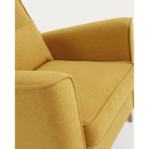 Кресло La Forma FYNA S418VA81 Горчичный-4