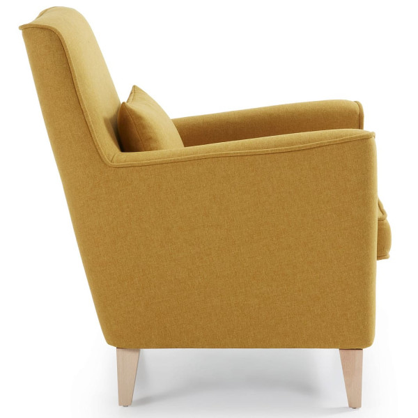 Кресло La Forma FYNA S418VA81 Горчичный-3