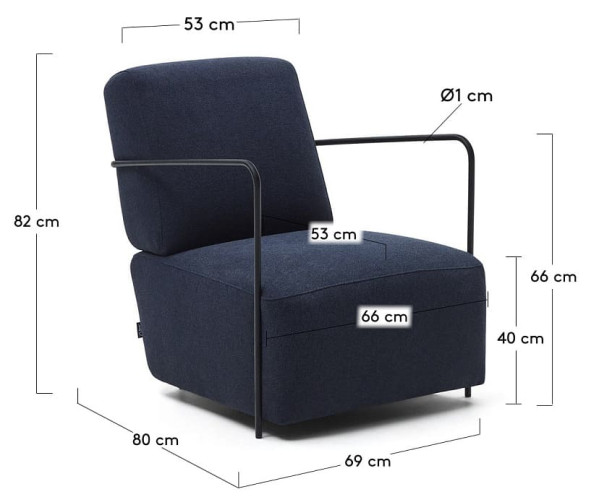 Кресло La Forma GAMER S564AU25 Синий-9