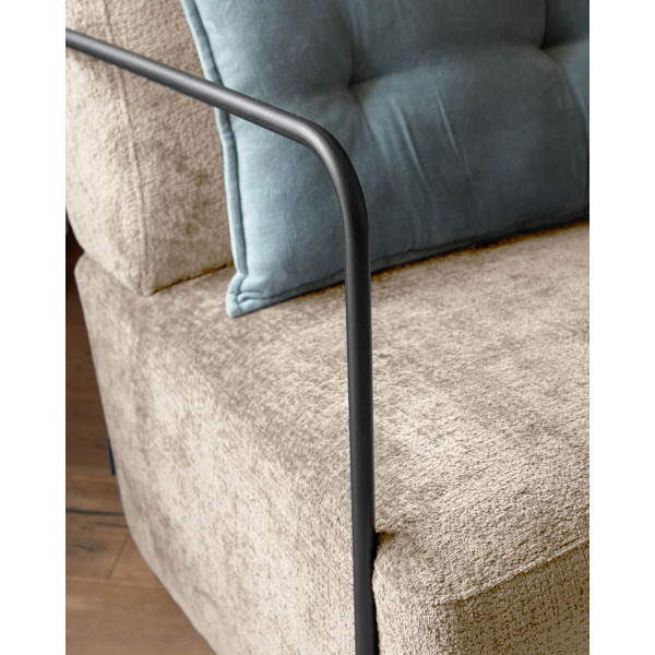 Кресло La Forma GAMER S564BG12 Бежевый плюшевая синель-2