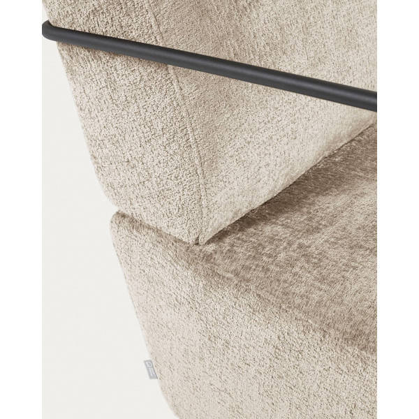 Кресло La Forma GAMER S564BG12 Бежевый плюшевая синель-8