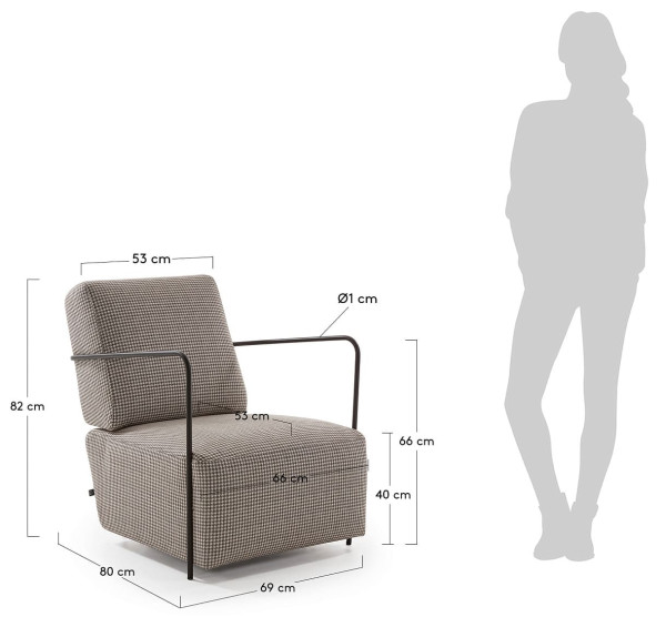 Кресло La Forma Gamer S564JL10 Коричневое-6