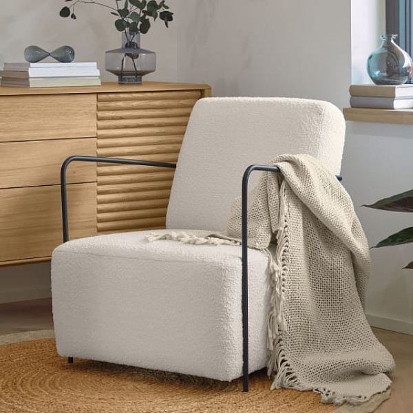 Кресло La Forma Gamer S564J33 Белый букле-1