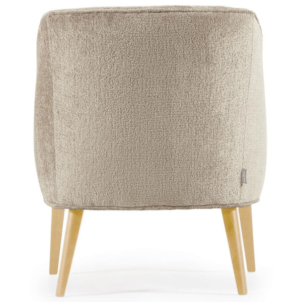 Крісло La Forma LOBBY S330BG12 Бежевий плюшева синель-7