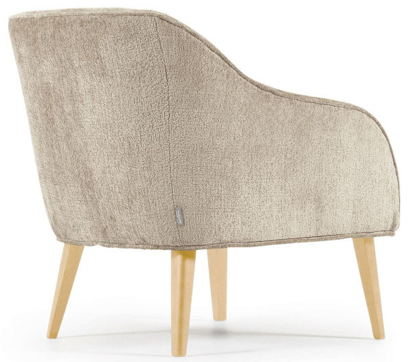 Крісло La Forma LOBBY S330BG12 Бежевий плюшева синель-6