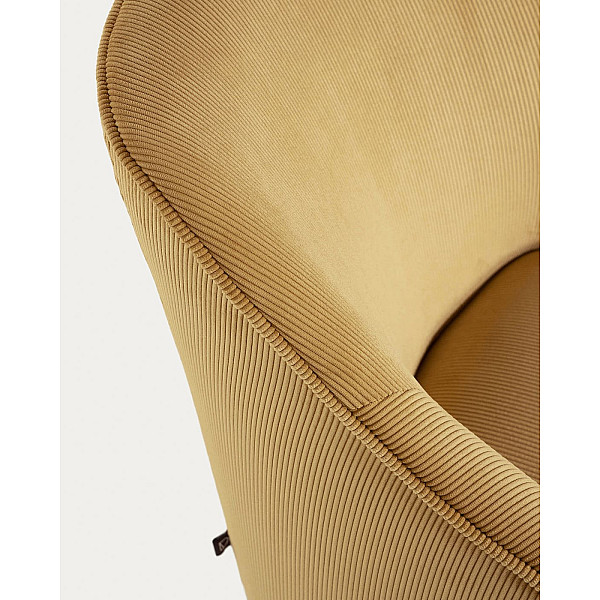 Кресло La Forma LOBBY Горчичный S480PN81-7