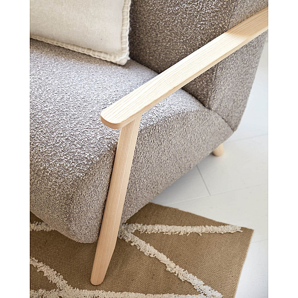 Кресло La Forma MARTHAN S516J14 Светло-серый букле-2