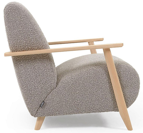 Кресло La Forma MARTHAN S516J14 Светло-серый букле-5