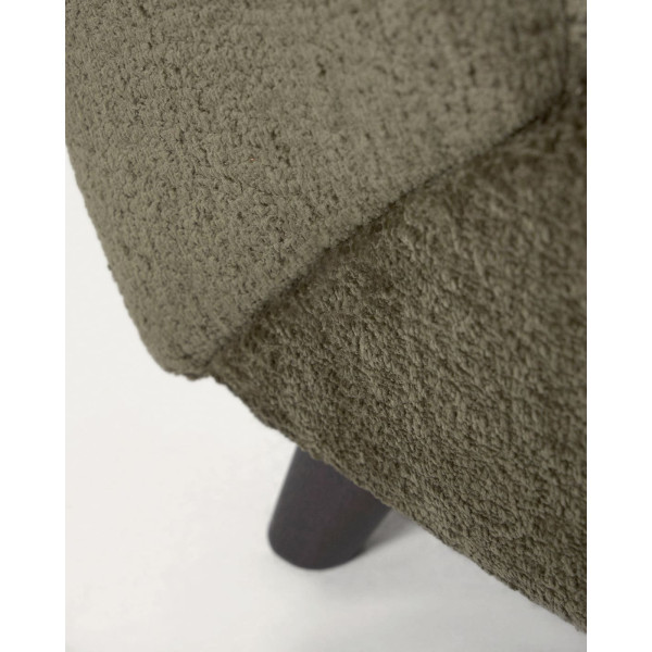 Крісло La Forma MARTHAN S517BG19 Зелений плюшева синель-8