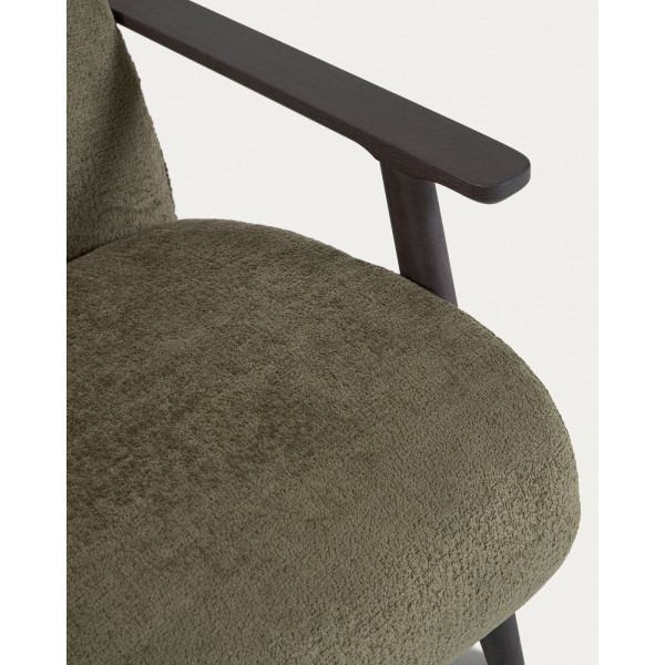 Крісло La Forma MARTHAN S517BG19 Зелений плюшева синель-9