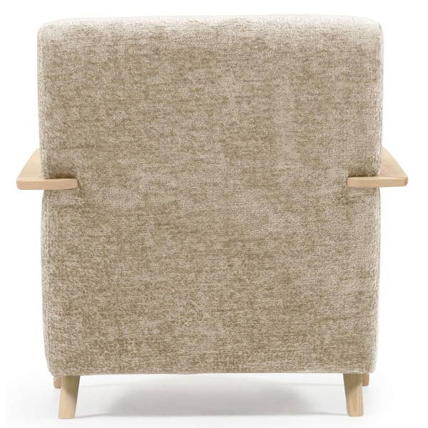 Кресло La Forma MEGHAN S516BG12 Бежевый плюшевая синель-7