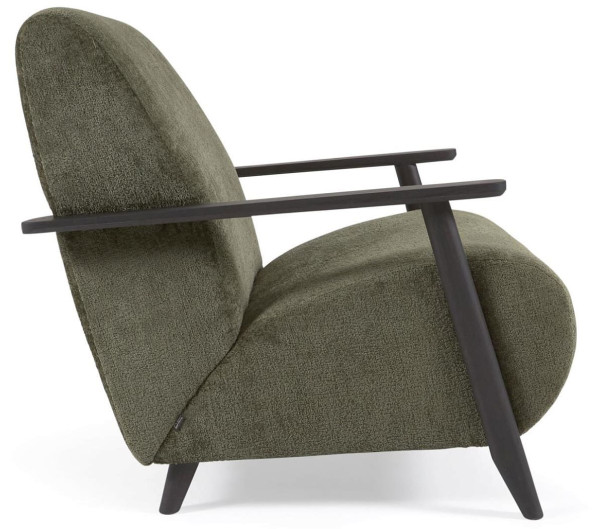 Крісло La Forma MARTHAN S517BG19 Зелений плюшева синель-4