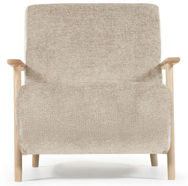 Кресло La Forma MEGHAN S516BG12 Бежевый плюшевая синель-4