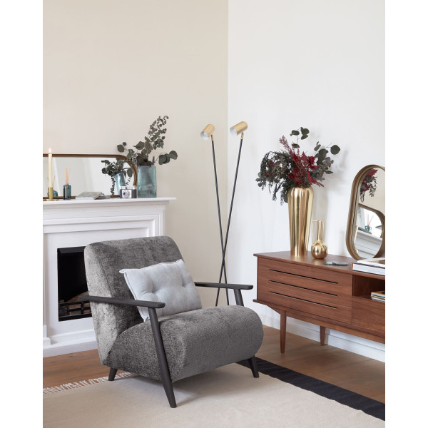 Кресло La Forma MARTHAN S517BG15 Серый плюшевая синель-1