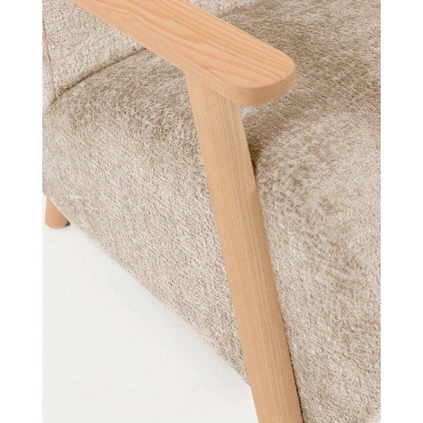 Кресло La Forma MEGHAN S516BG12 Бежевый плюшевая синель-9