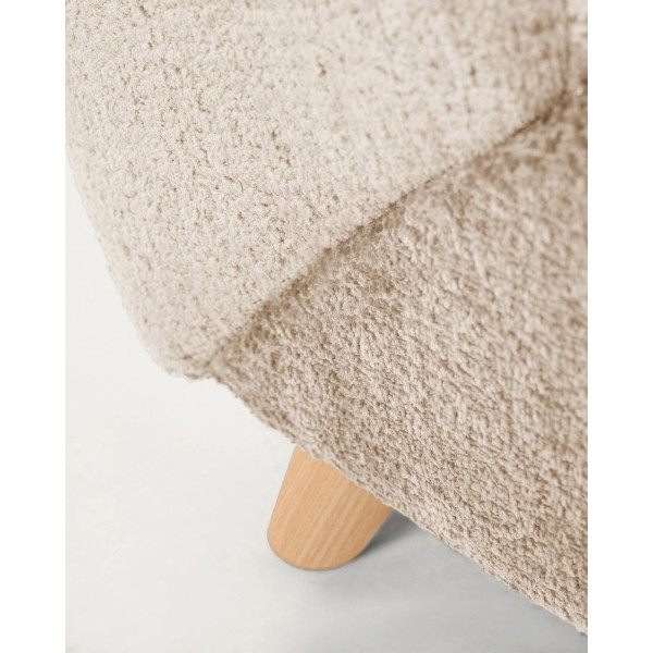 Кресло La Forma MEGHAN S516BG12 Бежевый плюшевая синель-8