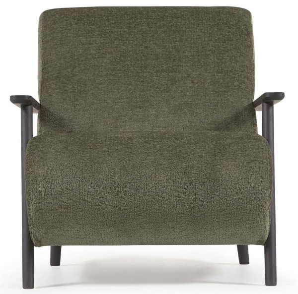 Крісло La Forma MARTHAN S517BG19 Зелений плюшева синель-3