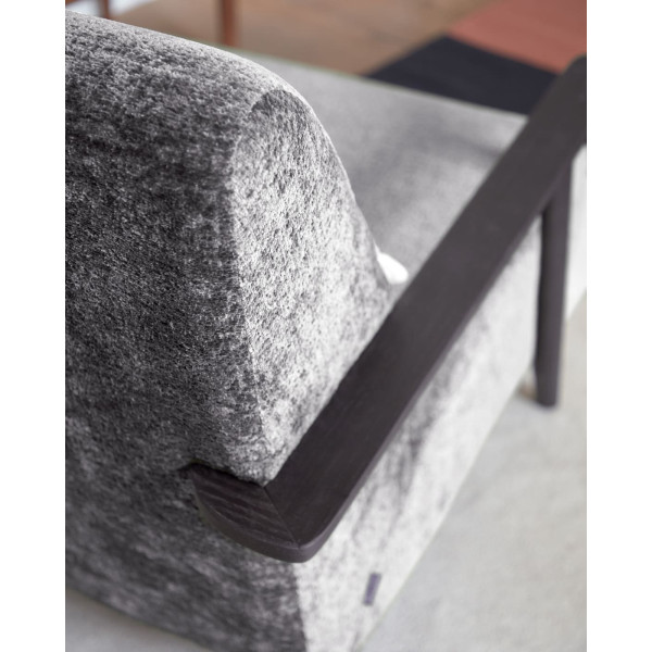 Кресло La Forma MARTHAN S517BG15 Серый плюшевая синель-2