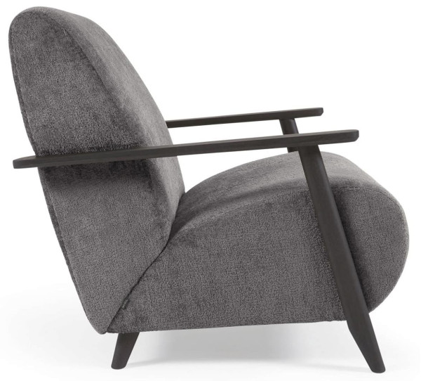 Кресло La Forma MARTHAN S517BG15 Серый плюшевая синель-5