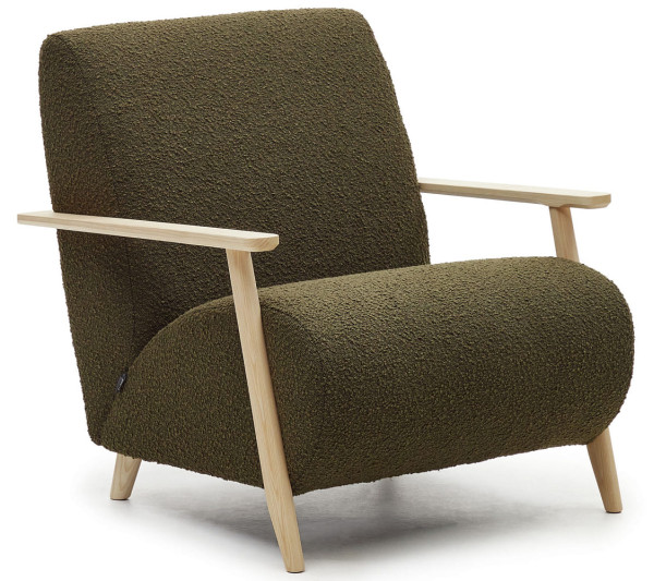 Крісло La Forma MEGHAN S516J19 Зелений букле-0