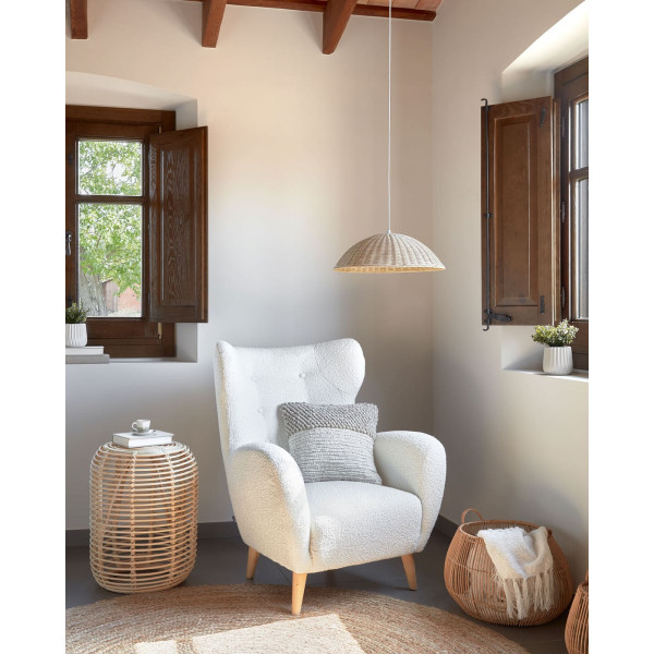 Кресло La Forma PATIO S810_10_J33 Белый букле-1