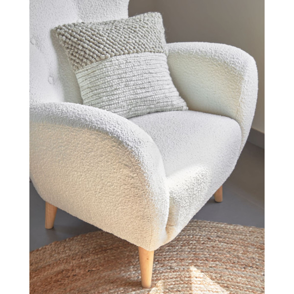 Кресло La Forma PATIO S810_10_J33 Белый букле-2