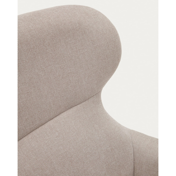 Крісло з підставкою для ніг La Forma BELINA S0900030BF12 Бежевий тканина синель-10