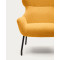 Крісло з підставкою для ніг La Forma BELINA S0900027J81 Жовтий букле-9-thumb