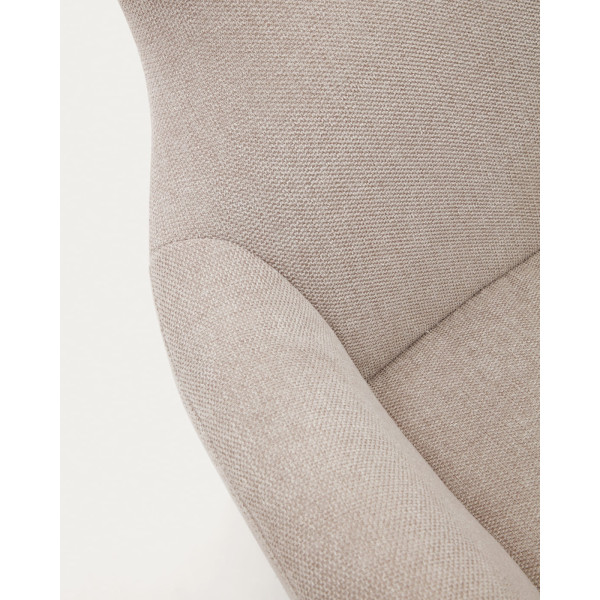 Крісло з підставкою для ніг La Forma BELINA S0900030BF12 Бежевий тканина синель-9