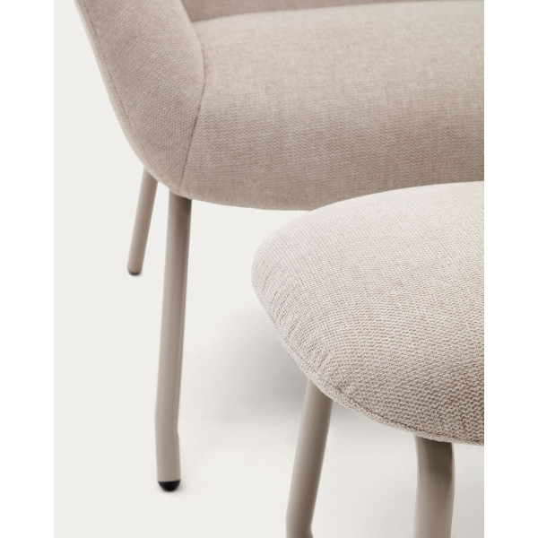 Крісло з підставкою для ніг La Forma BELINA S0900030BF12 Бежевий тканина синель-8