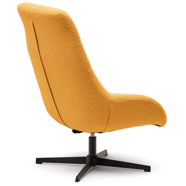 Крісло поворотне La Forma CELIDA S0900029J81 Жовтий букле-2