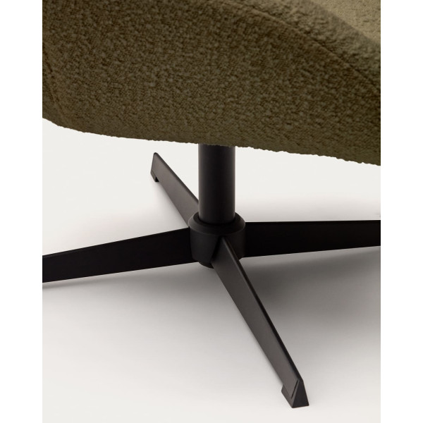 Кресло поворотное La Forma CELIDA S0900029J19 Темно-зеленый букле-6