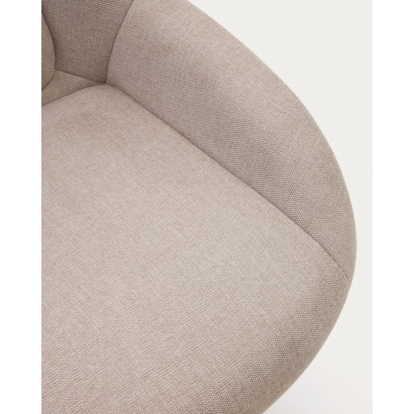 Кресло поворотное La Forma CELIDA S0900008BF12 Бежевый ткань синель-8