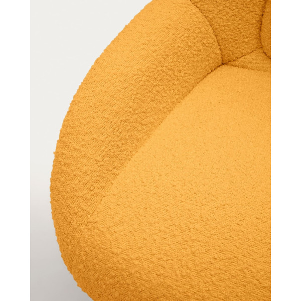 Крісло поворотне La Forma CELIDA S0900029J81 Жовтий букле-6