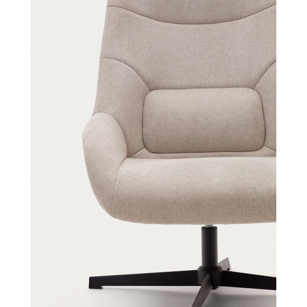 Кресло поворотное La Forma CELIDA S0900008BF12 Бежевый ткань синель-6