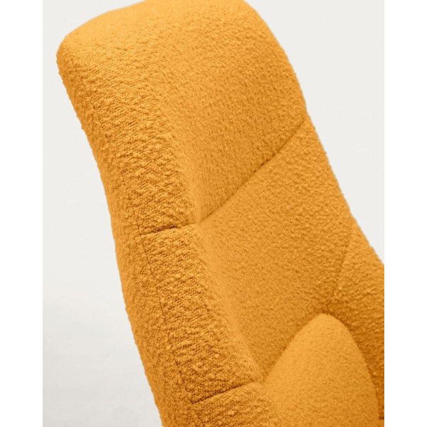 Крісло поворотне La Forma CELIDA S0900029J81 Жовтий букле-5