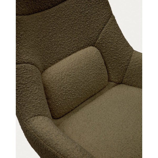 Кресло поворотное La Forma CELIDA S0900029J19 Темно-зеленый букле-7