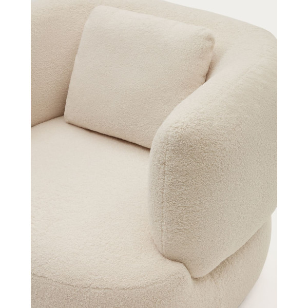 Кресло с подушкой La Forma MARTINA S83110HI39 Белый букле-11