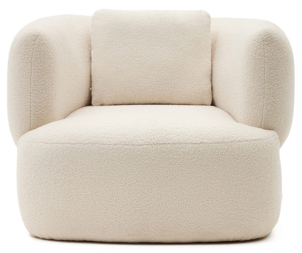 Кресло с подушкой La Forma MARTINA S83110HI39 Белый букле-8