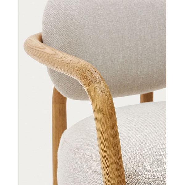 Крісло La Forma MELQUI S0900039JJ12 Бежевий тканина-9