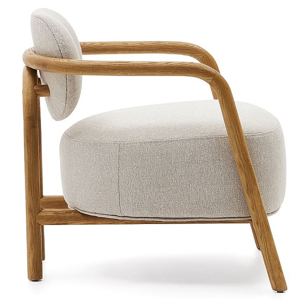 Крісло La Forma MELQUI S0900039JJ12 Бежевий тканина-6