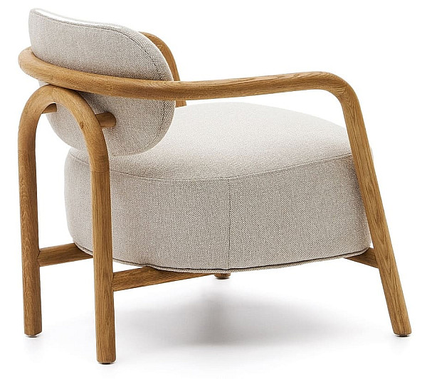 Крісло La Forma MELQUI S0900039JJ12 Бежевий тканина-7