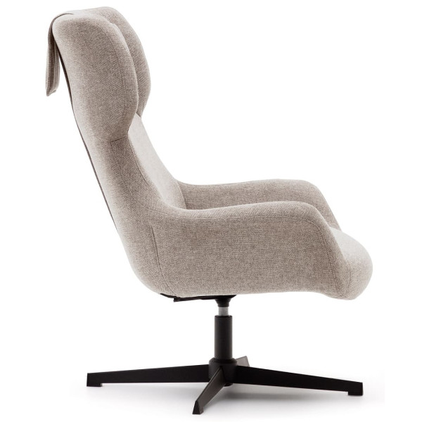 Крісло поворотне La Forma ZALINA S0900005BF12 Бежевий тканина синель-3