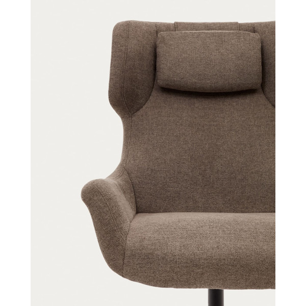 Крісло поворотне La Forma ZALINA S0900005BF11 Світло-коричневий тканина синель-7