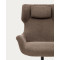 Крісло поворотне La Forma ZALINA S0900005BF11 Світло-коричневий тканина синель-7-thumb